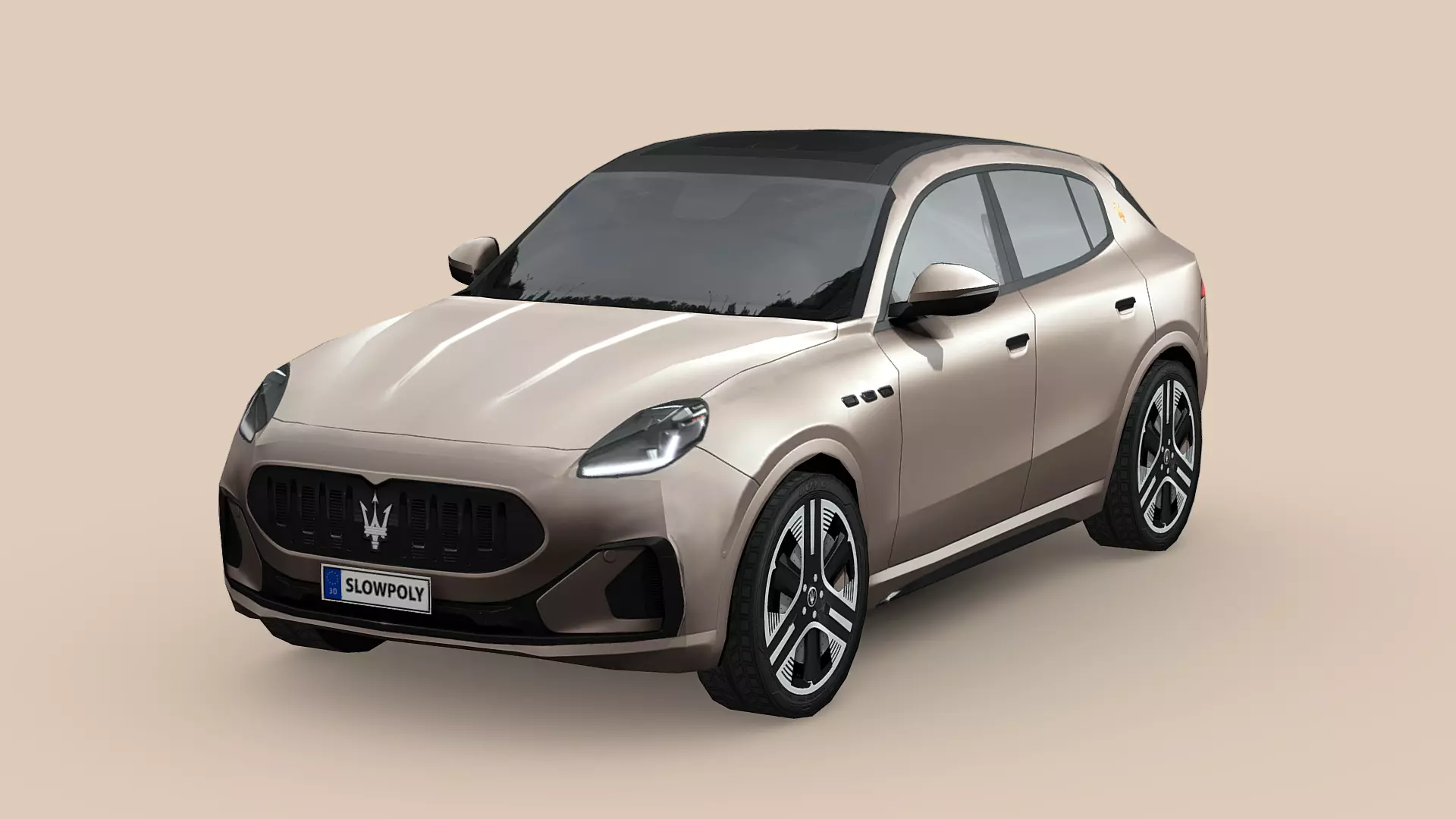 Maserati Grecale Folgore Low-poly 3D model_0