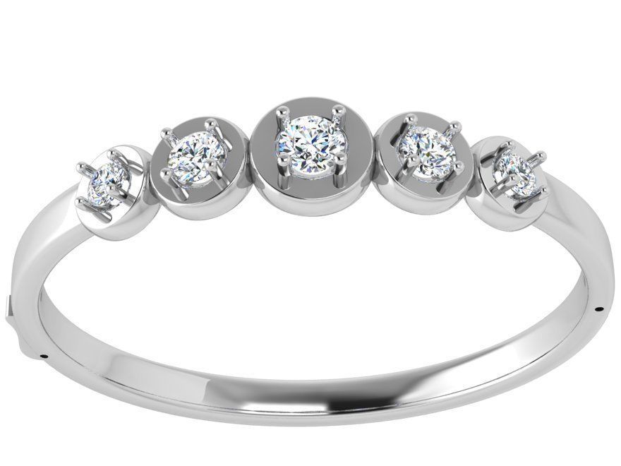 Round Diamond Bracelet 4686 3D print model_2