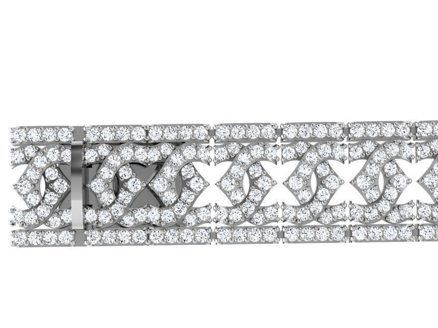 Diamond Bracelet 4687 3D print model_2