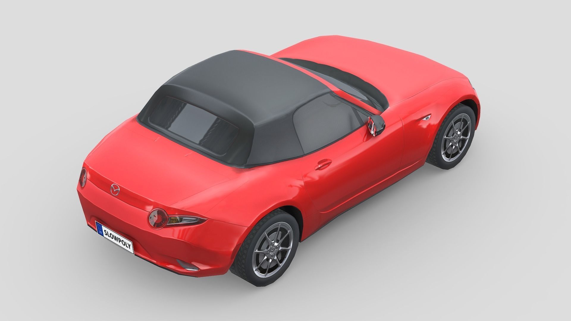 Mazda MX5 2014 Low-poly 3D model_4