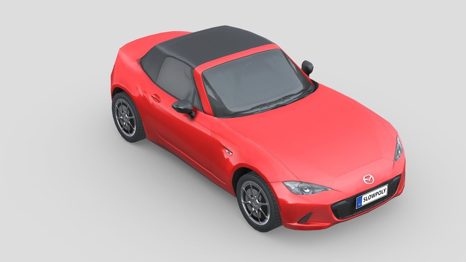 Mazda MX5 2014 Low-poly 3D model_3