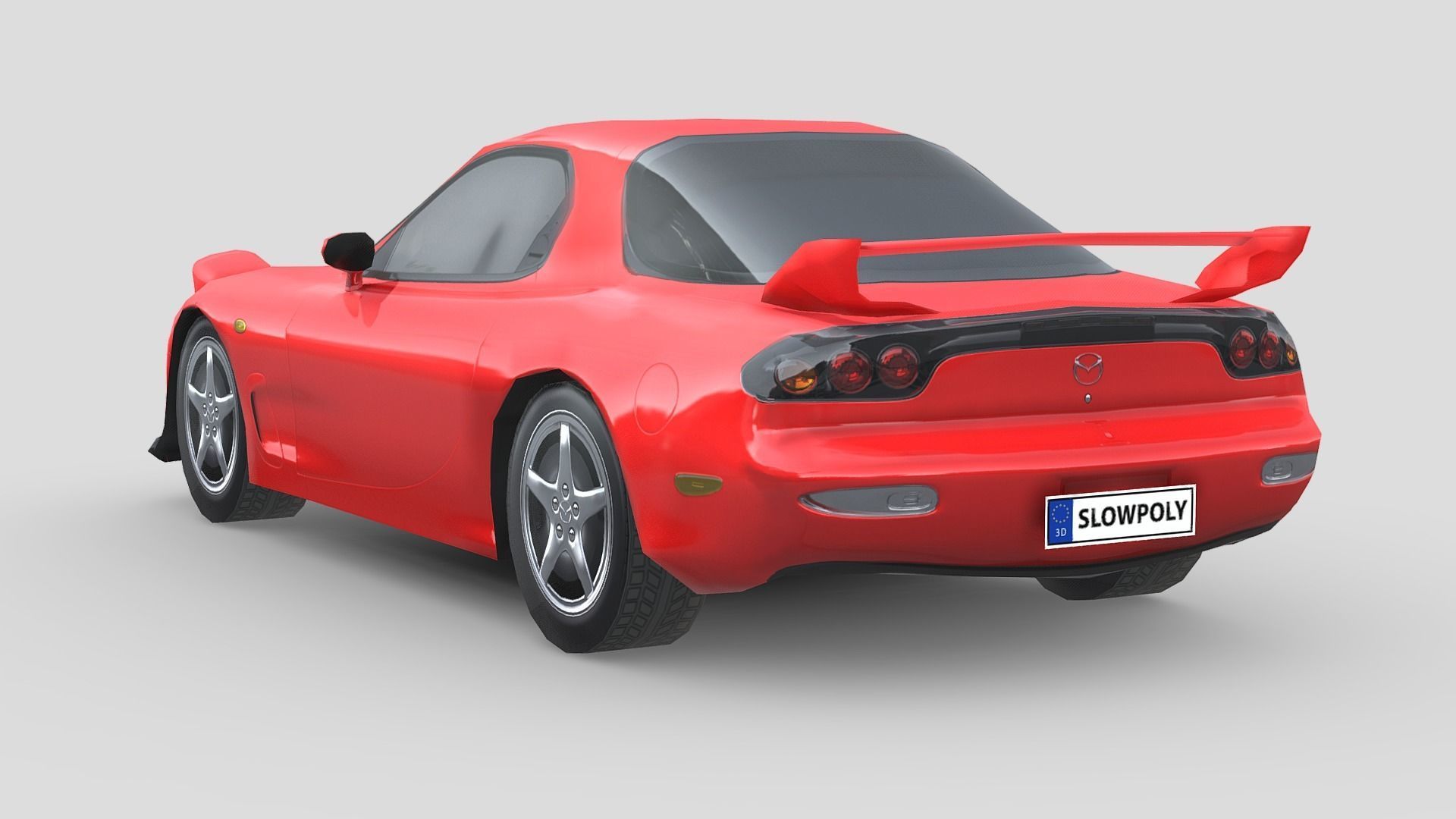 Mazda RX-7 1999 Low-poly 3D model_1