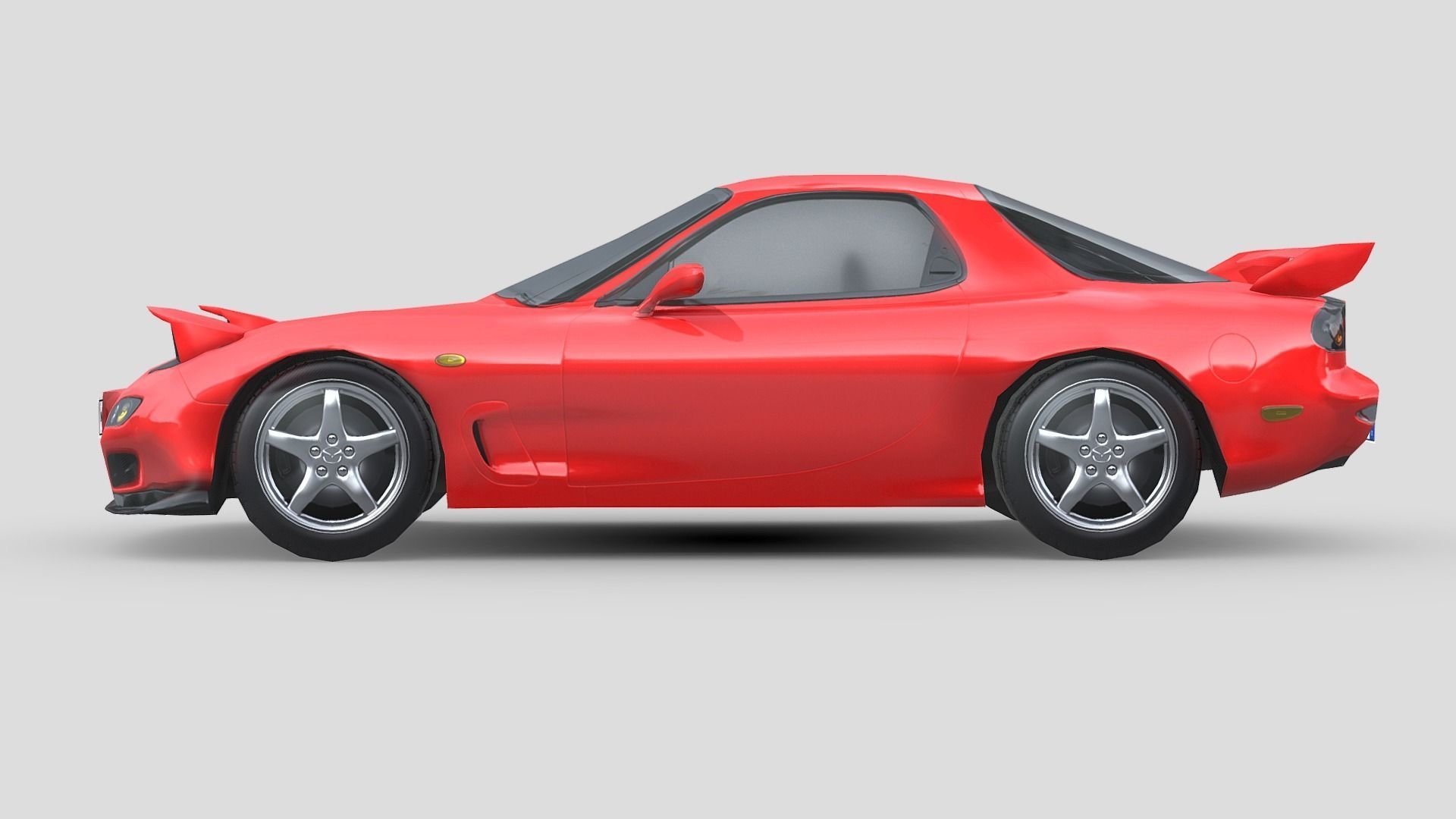 Mazda RX-7 1999 Low-poly 3D model_2