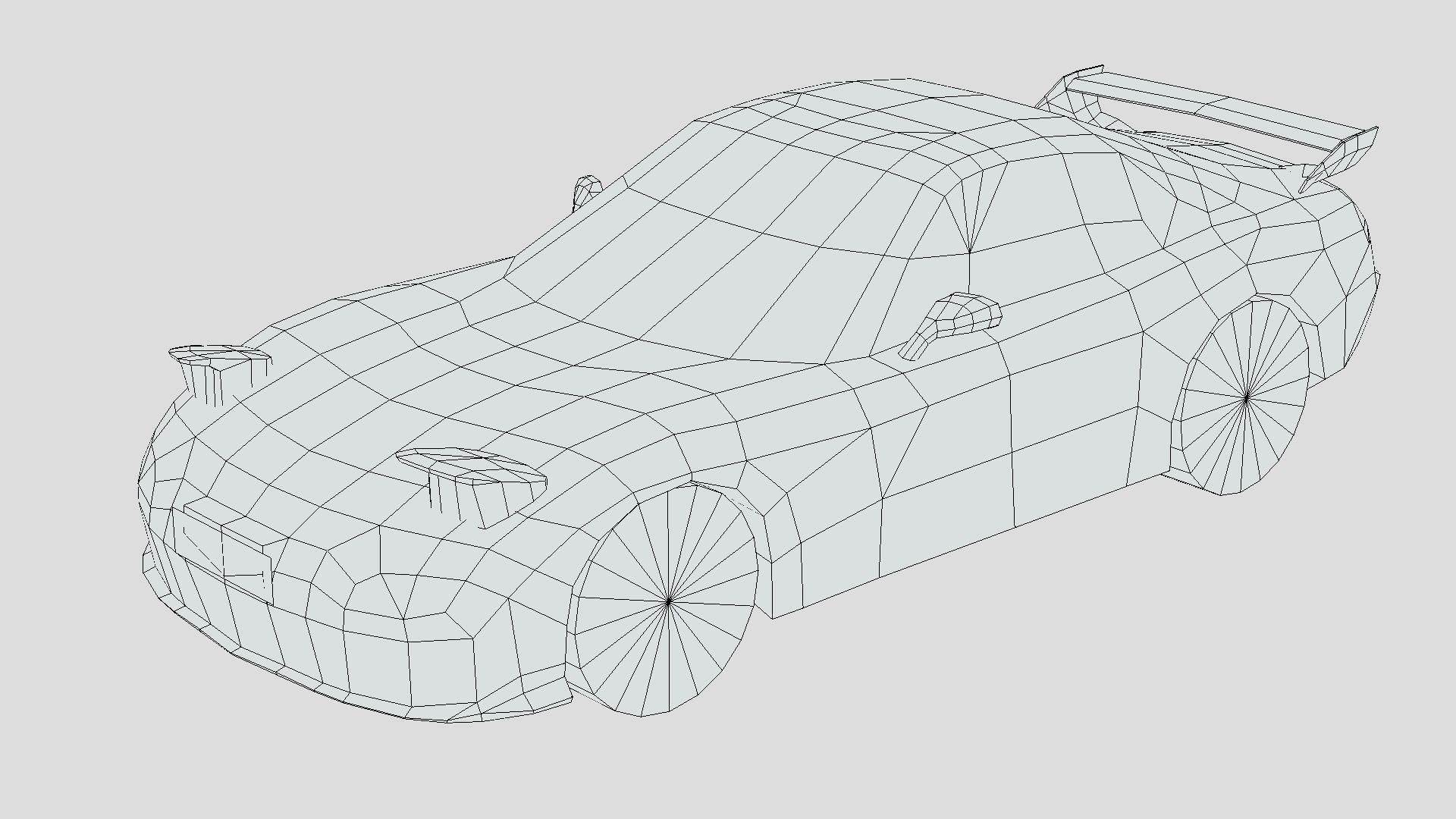 Mazda RX-7 1999 Low-poly 3D model_5