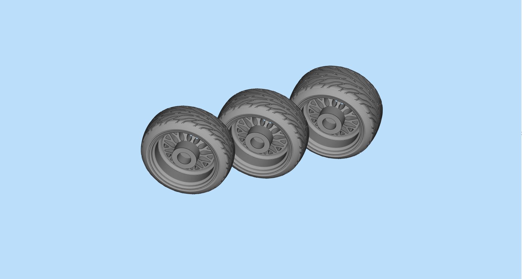 artRims and tires for diecast and scale models 3D print model_11