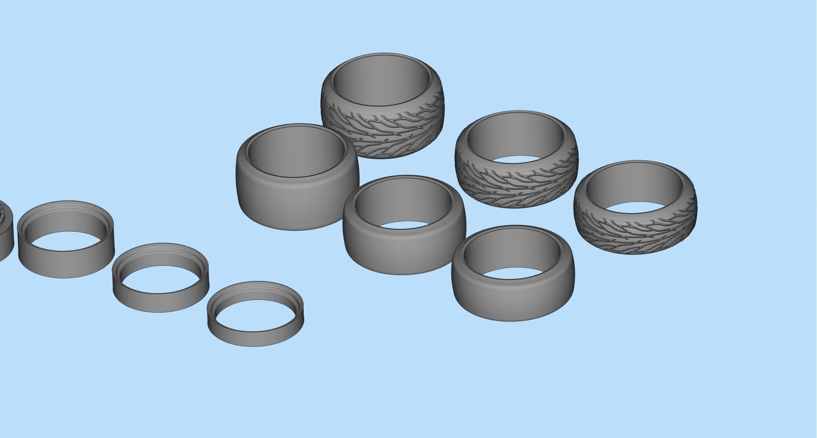 artRims and tires for diecast and scale models 3D print model_18