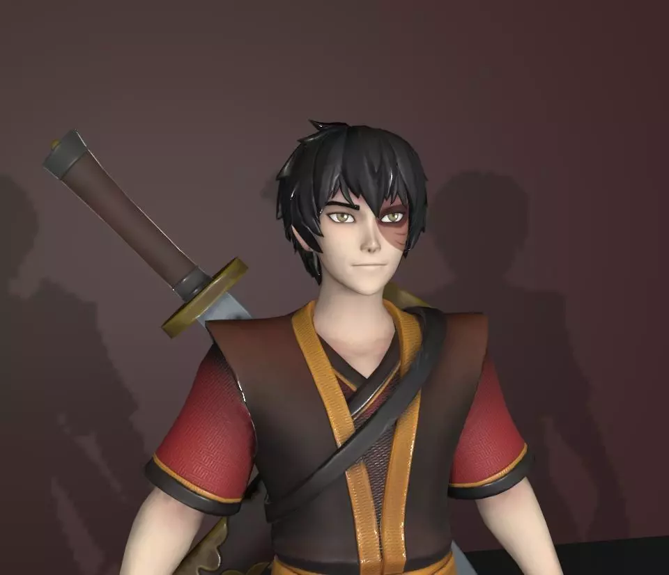 zuko fire 3D model_0