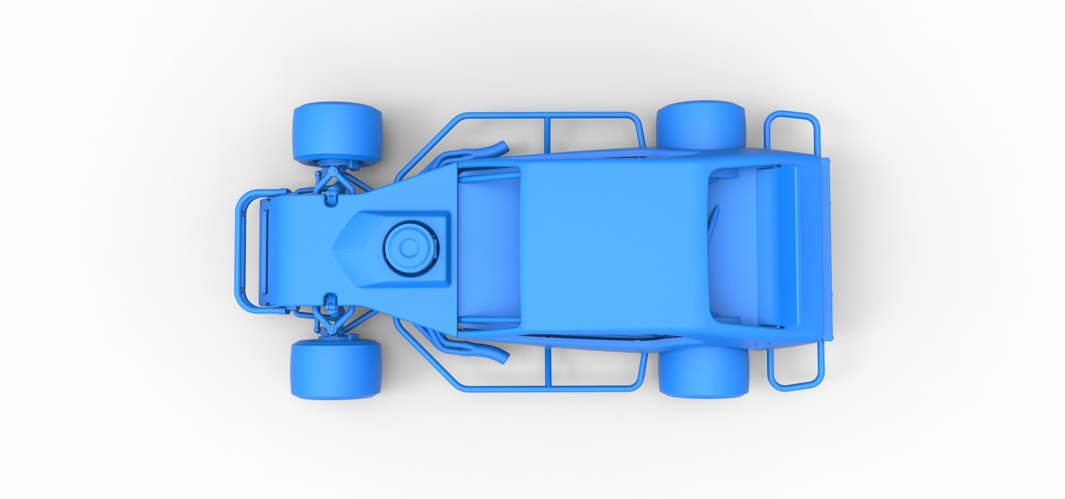 Vintage Asphalt Modified stock car V2 Scale 1 to 25 3D print model_28