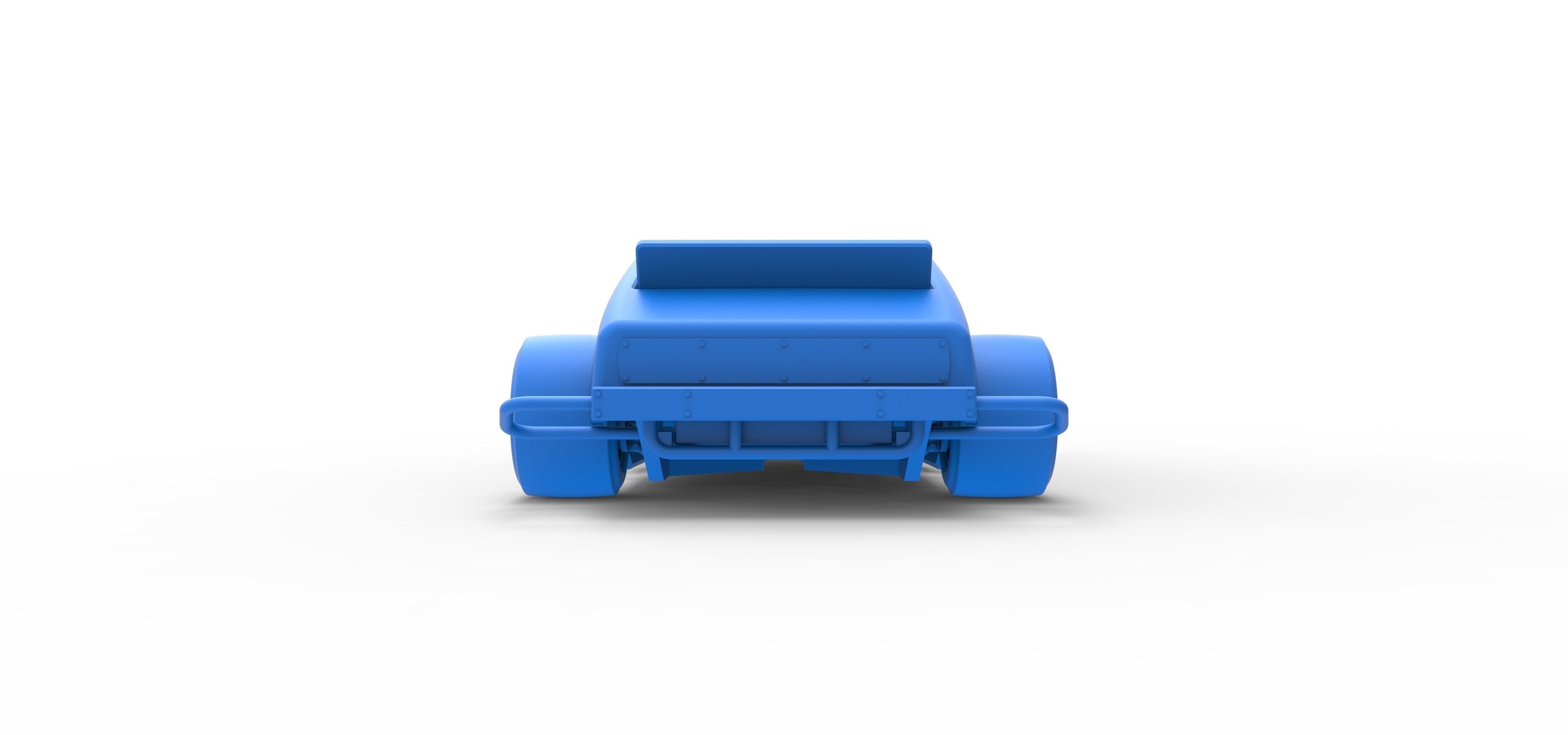 Vintage Asphalt Modified stock car V2 Scale 1 to 25 3D print model_33