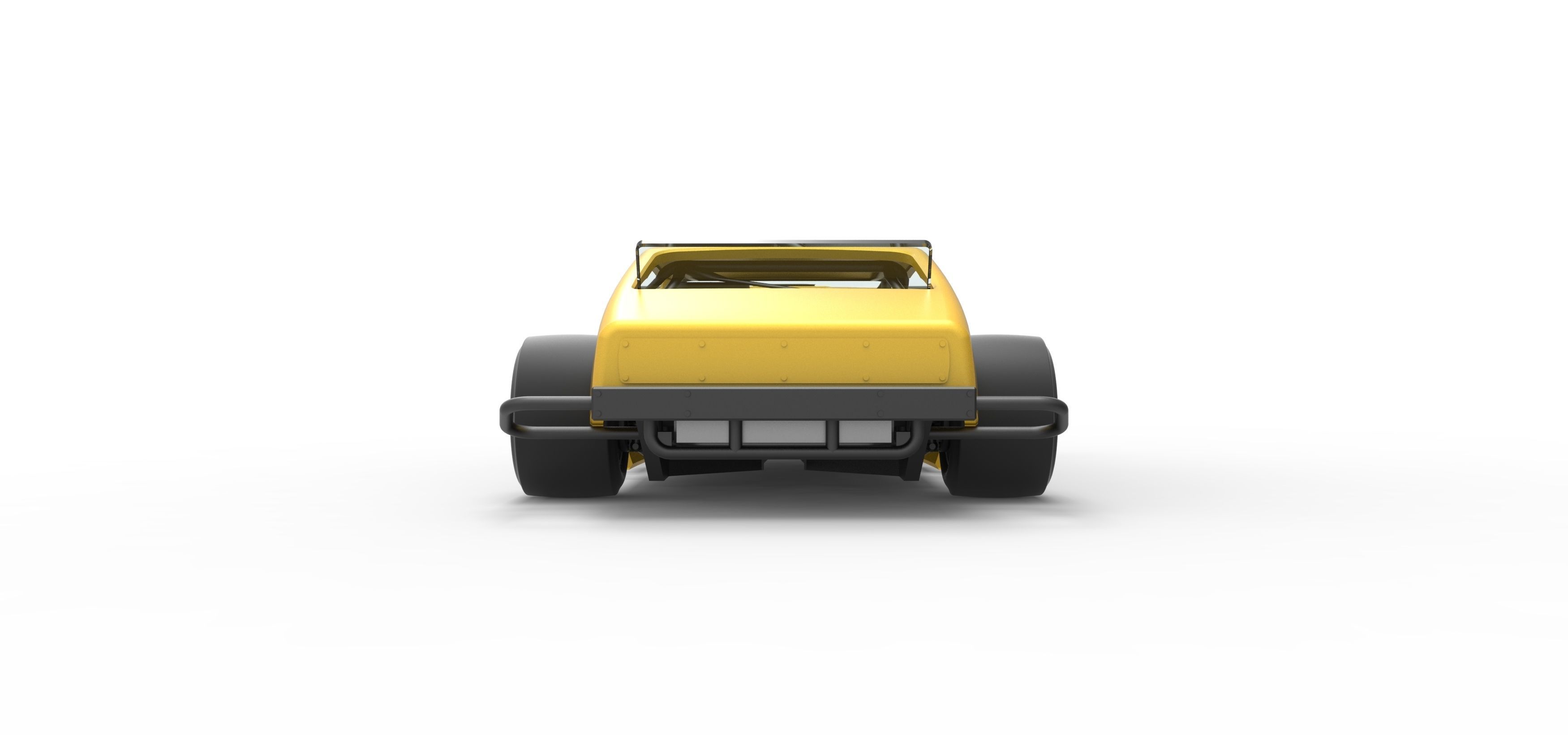 Vintage Asphalt Modified stock car V2 Scale 1 to 25 3D print model_16