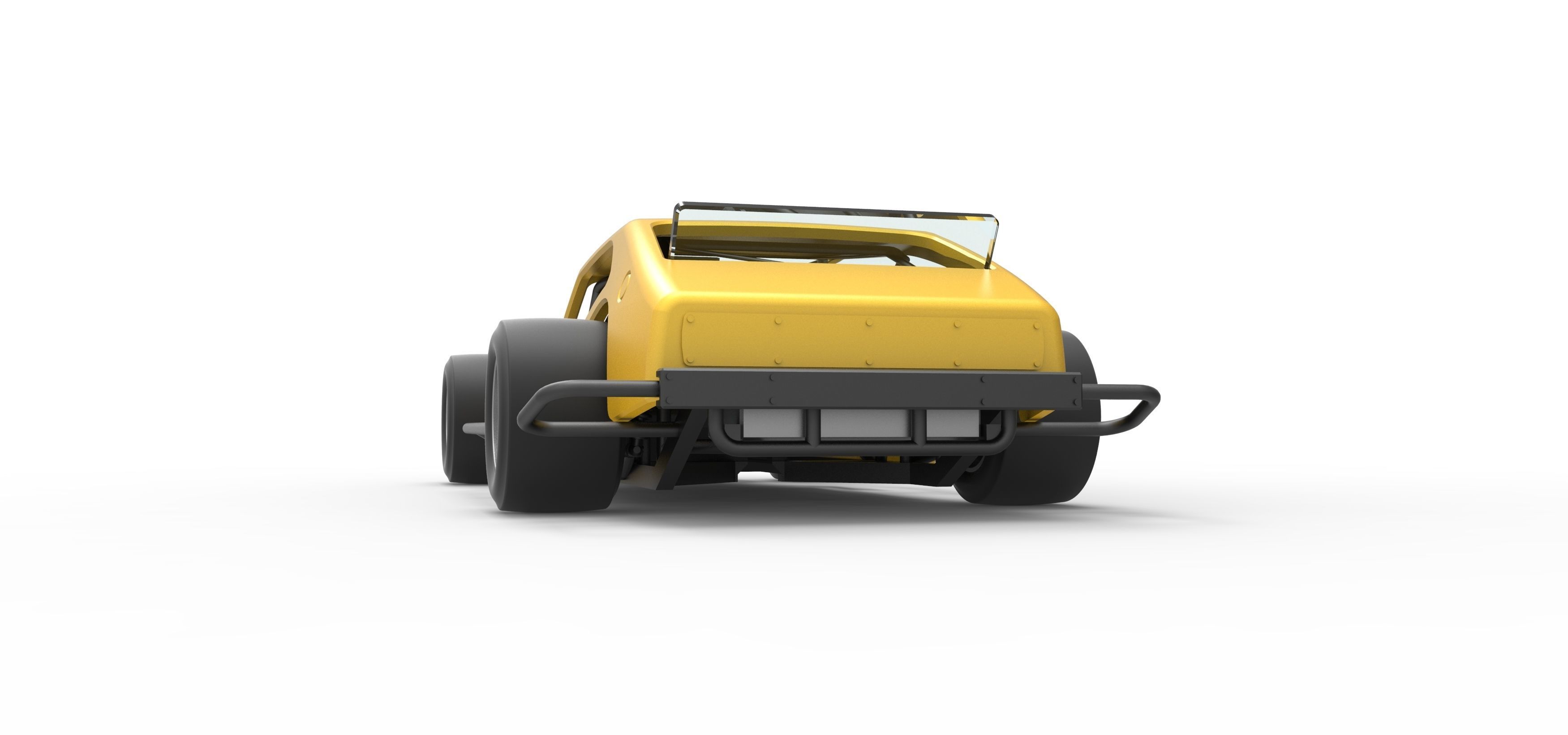 Vintage Asphalt Modified stock car V2 Scale 1 to 25 3D print model_14