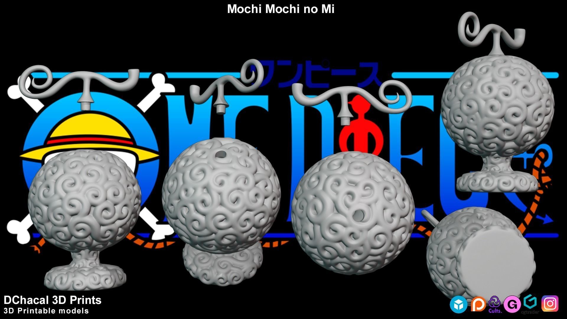 Mochi Mochi No Mi - One Piece 3D print model_7