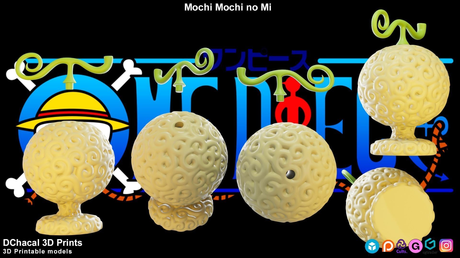 Mochi Mochi No Mi - One Piece 3D print model_3