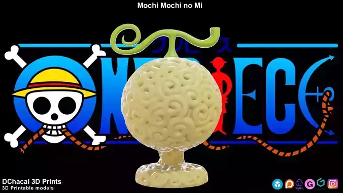 Mochi Mochi No Mi - One Piece 3D print model Mochi Mochi No Mi - One Piece 3D print model