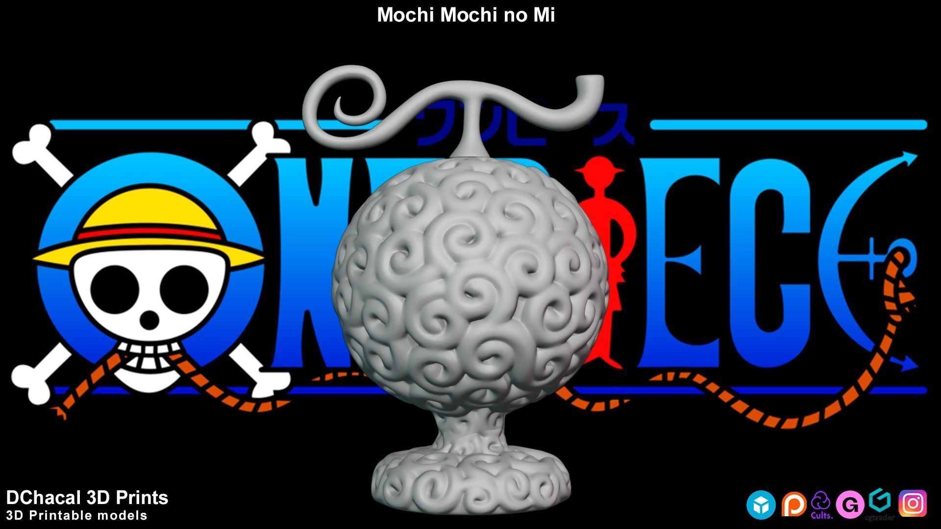 Mochi Mochi No Mi - One Piece 3D print model_4