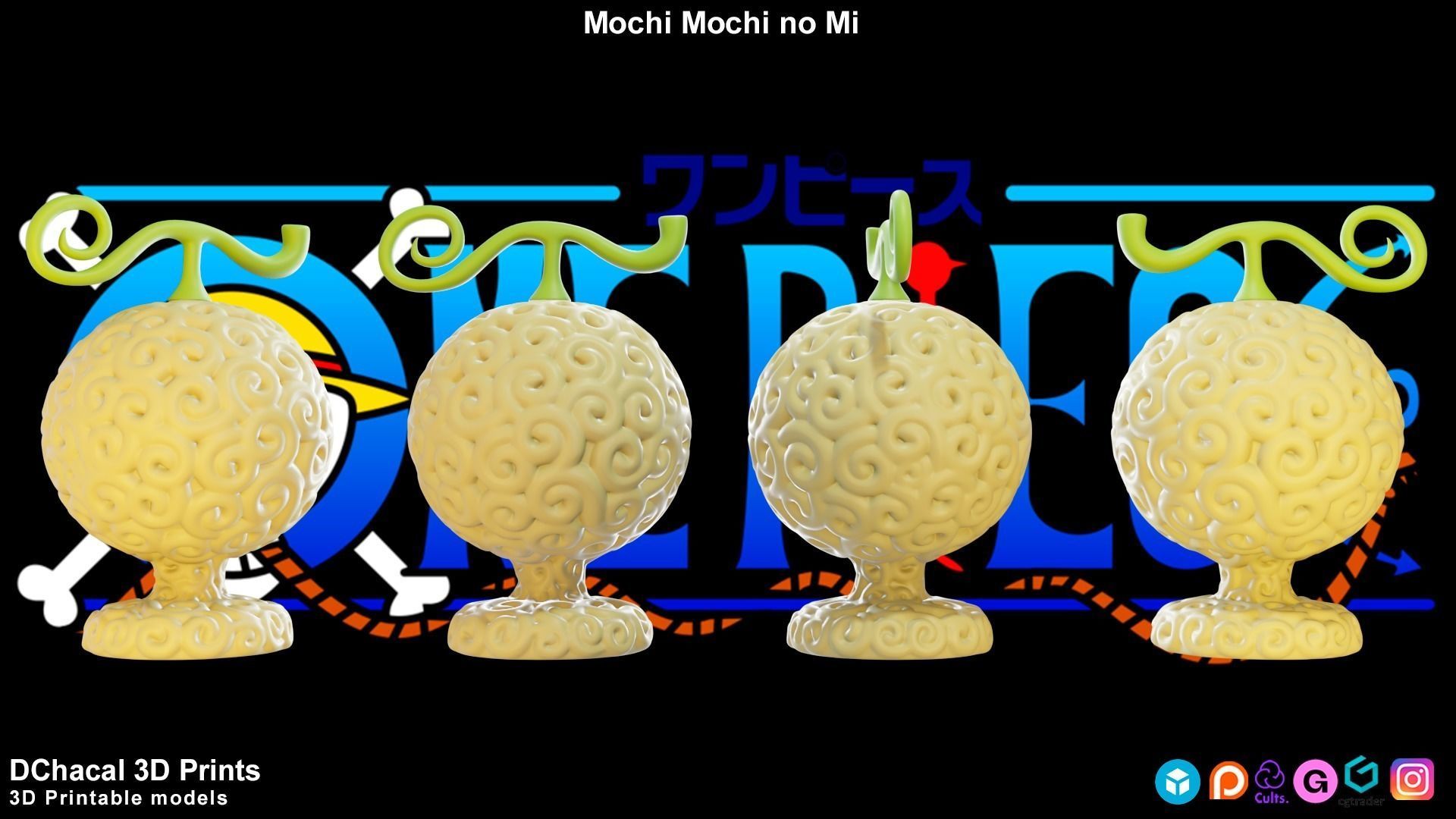Mochi Mochi No Mi - One Piece 3D print model_1