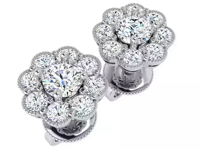 Flower Stud Earring 4701