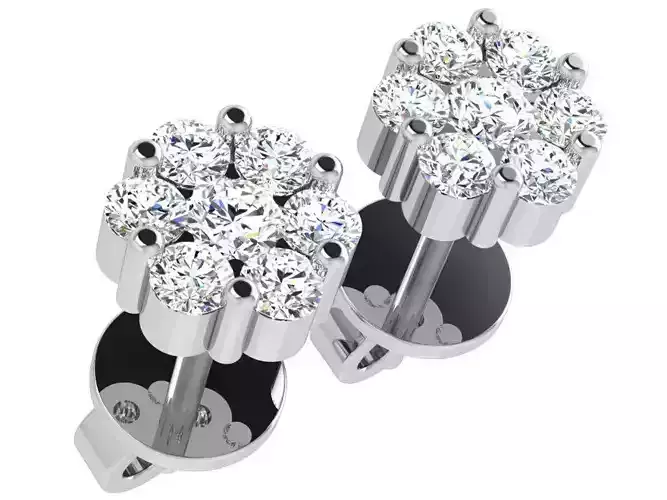 Flower Stud Earring 4702