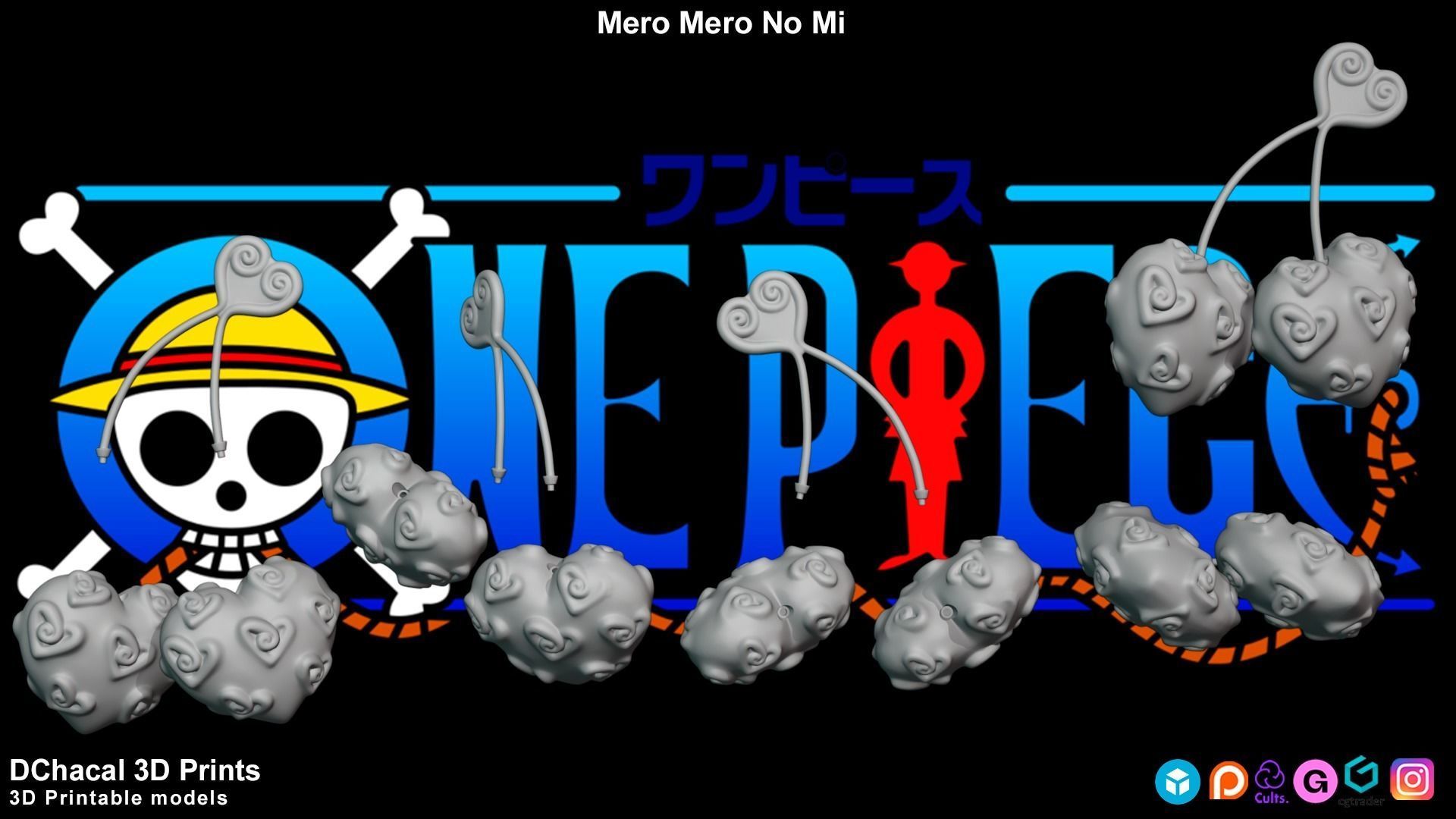 Mero Mero No Mi - One Piece 3D print model_7