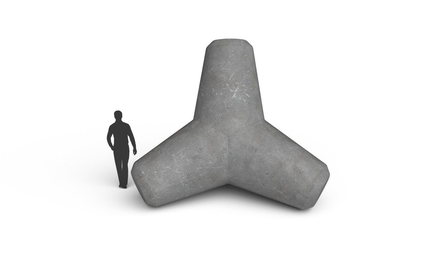 Tetrapod M01 Low-poly 3D model_2