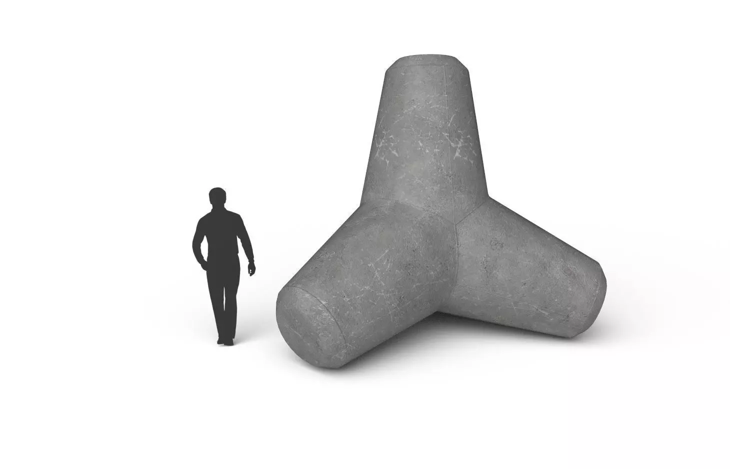 Tetrapod M01 Low-poly 3D model_0