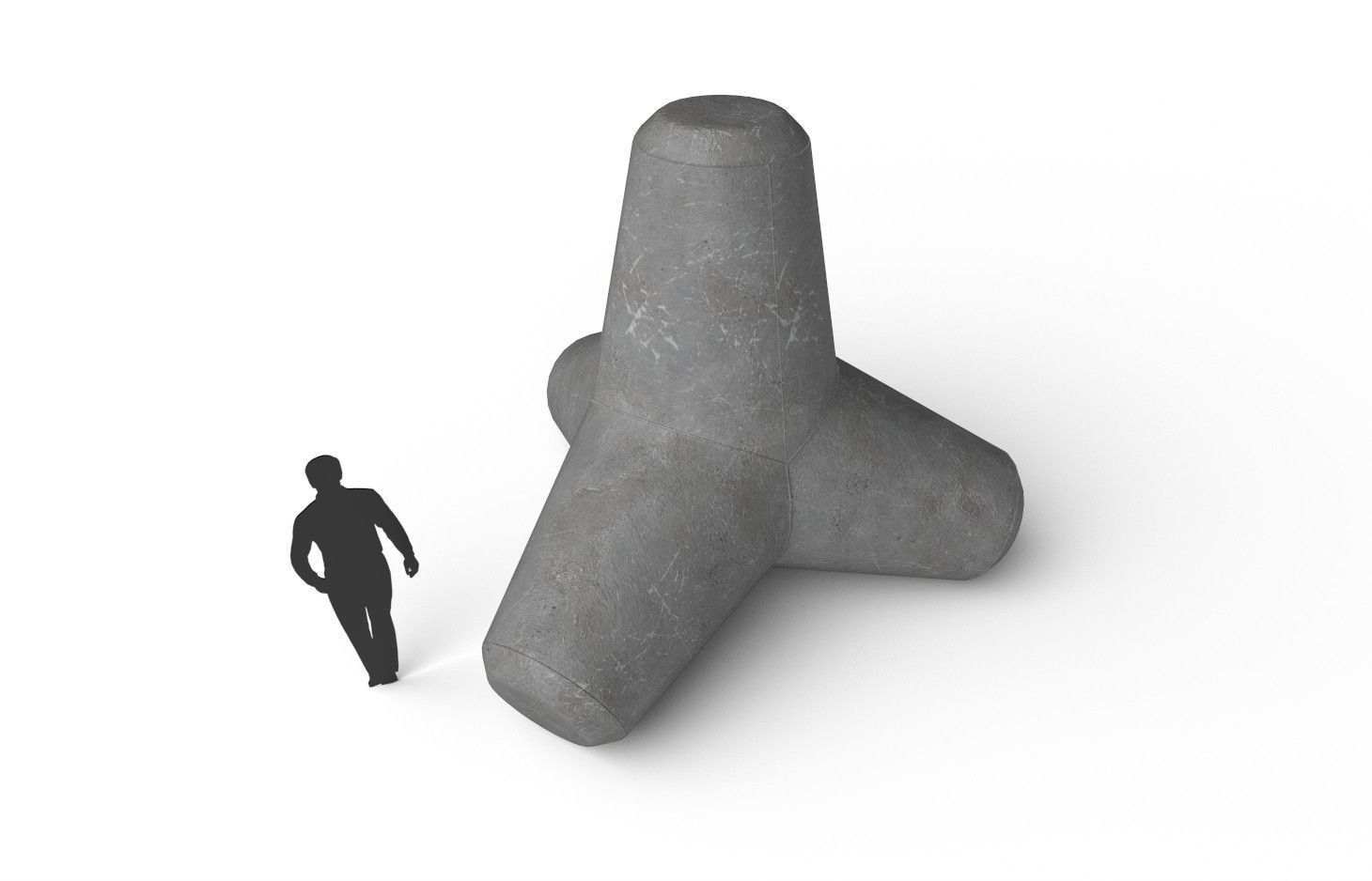 Tetrapod M01 Low-poly 3D model_5