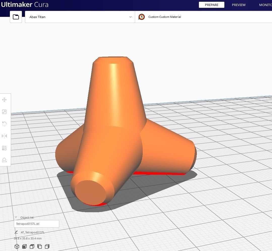 Tetrapod M01 Low-poly 3D model_6