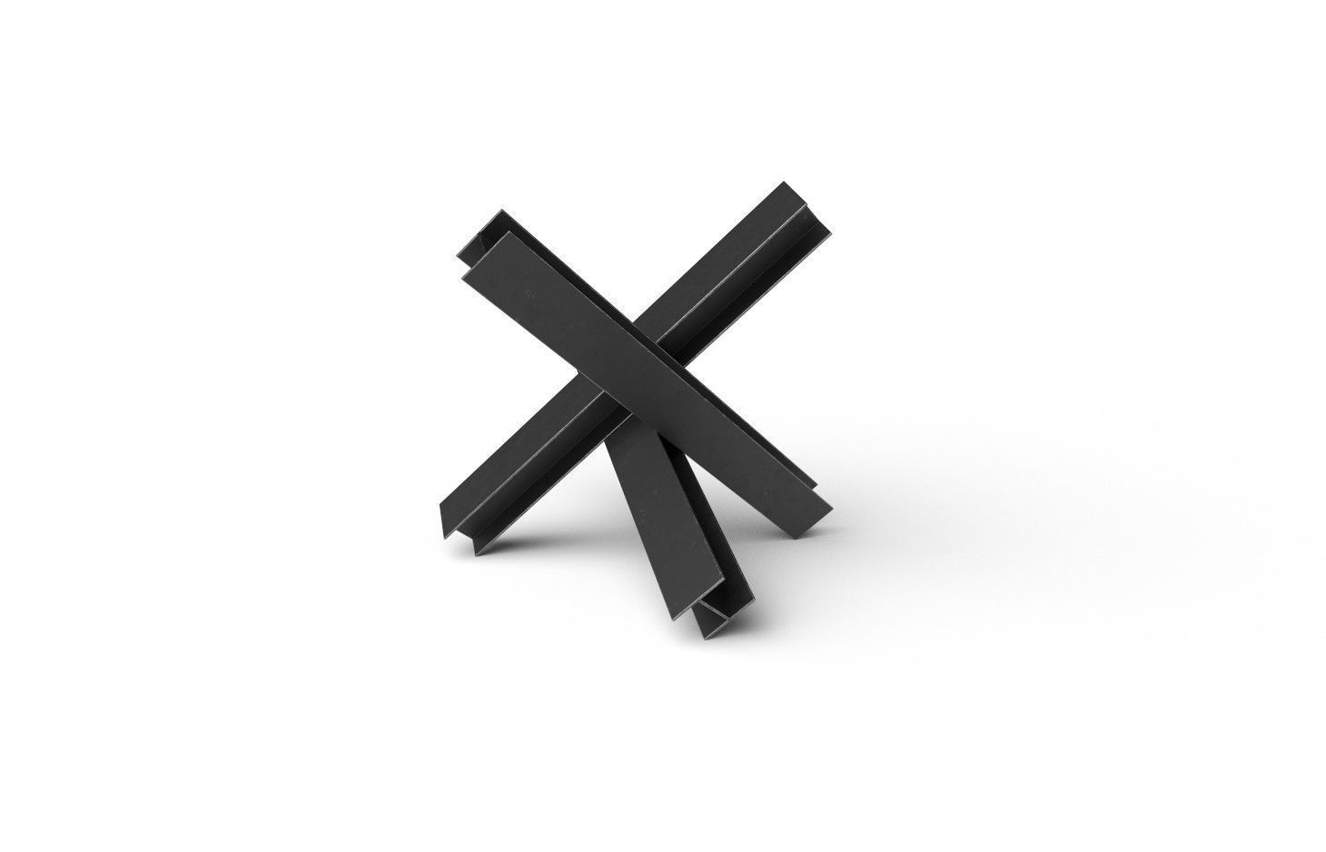 Hedgehog Anti-Tank M01 Low-poly 3D model_2