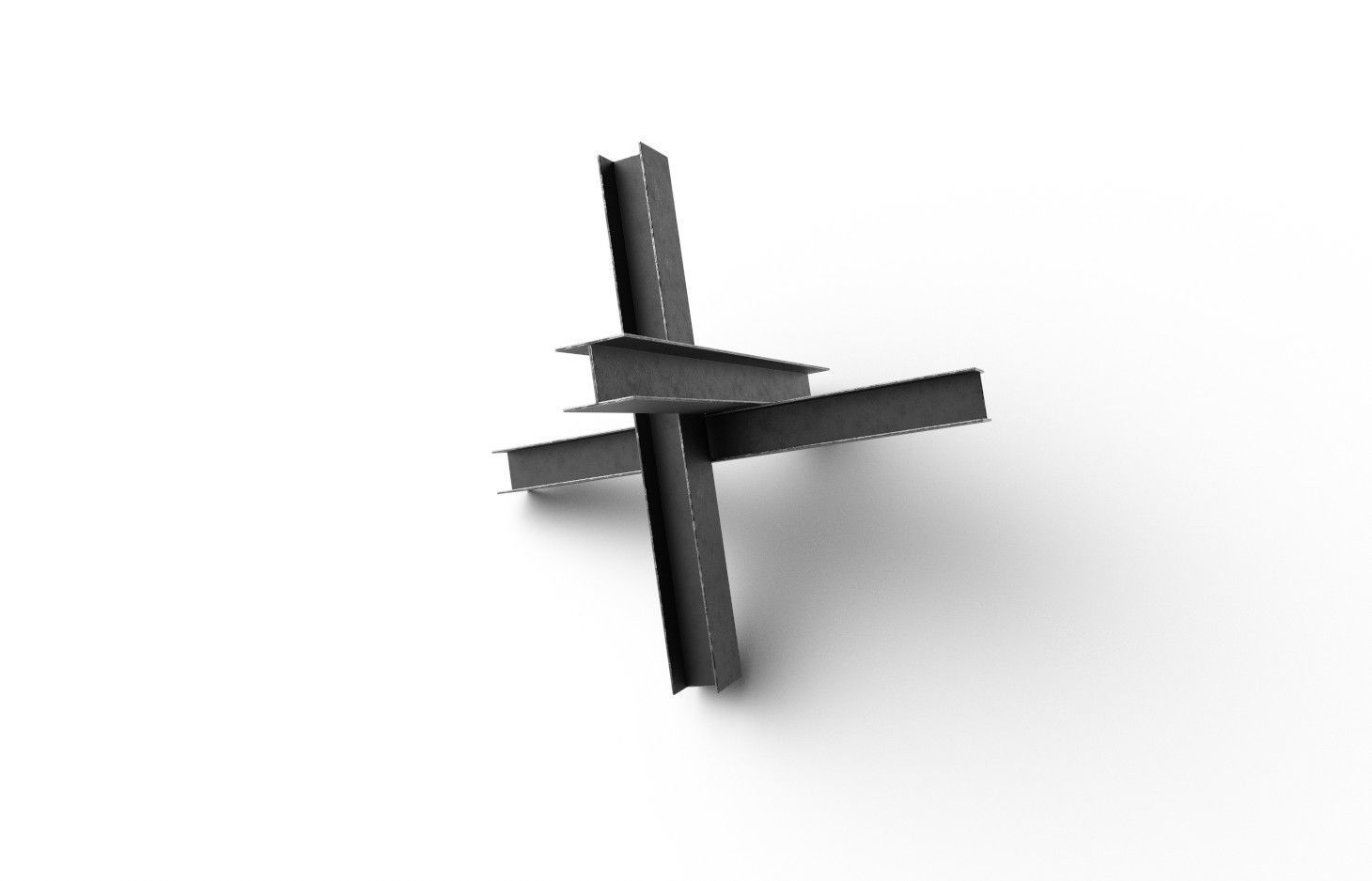 Hedgehog Anti-Tank M01 Low-poly 3D model_5