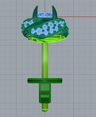 Round Stud Earring 4706 3D print model_6