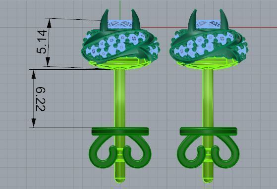 Round Stud Earring 4706 3D print model_5