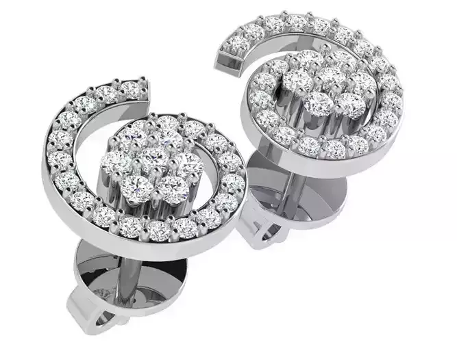 Spiral Stud Earring 4707