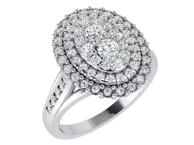 Oval Cluster Ring 4710