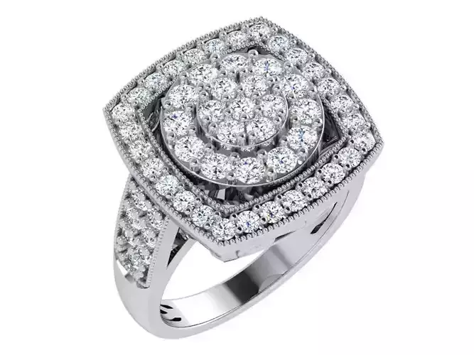 Square Halo Ring 4711