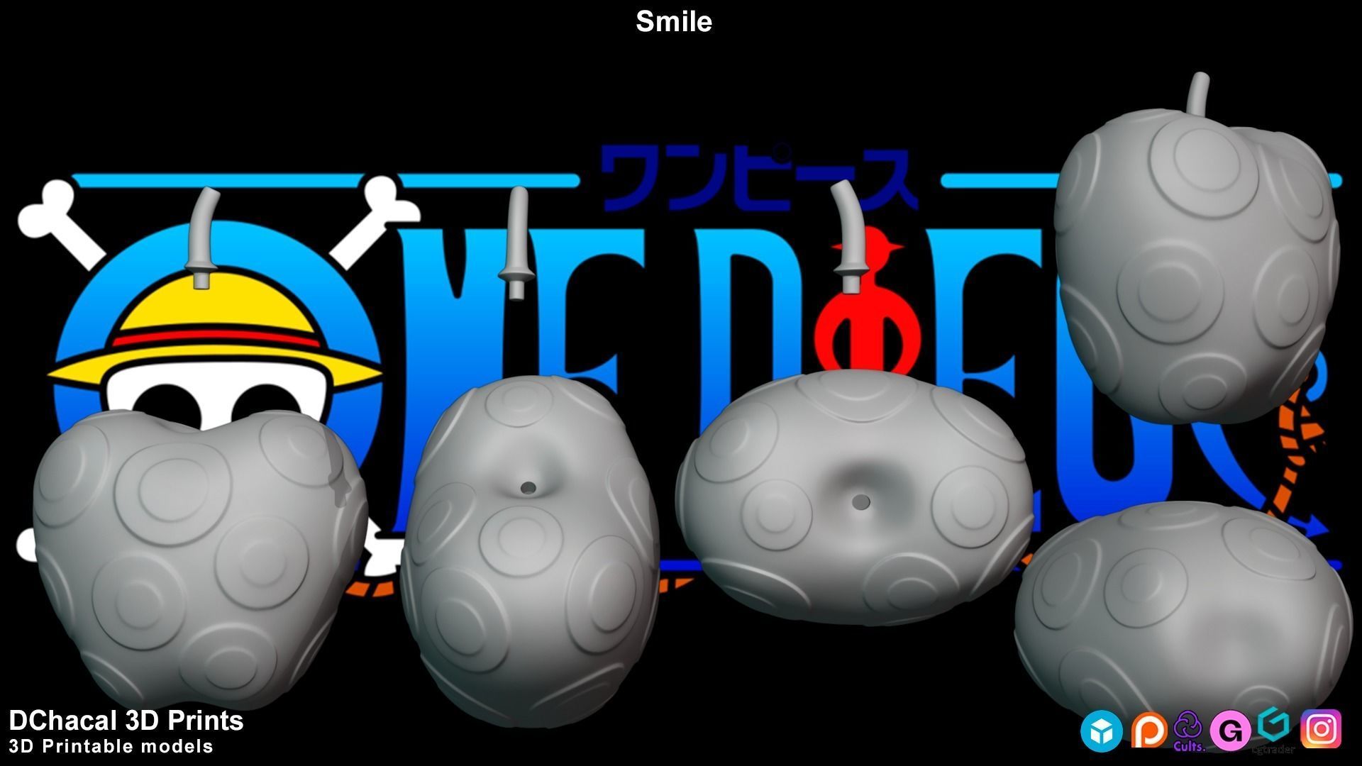 Smile - One Piece 3D print model_7