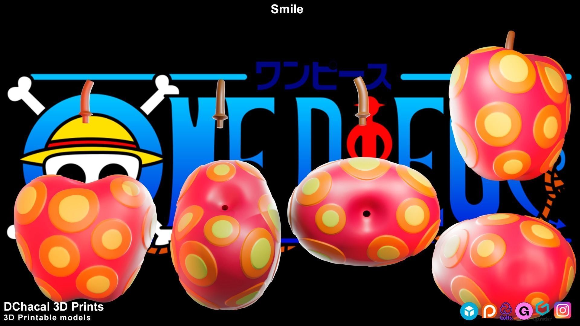 Smile - One Piece 3D print model_3