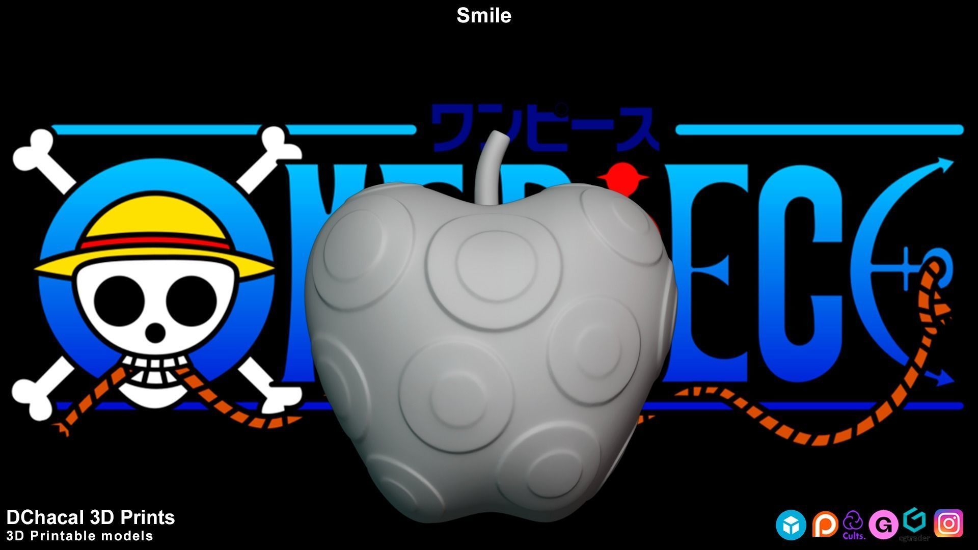 Smile - One Piece 3D print model_4