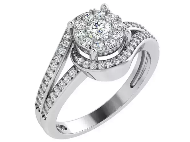 Round Halo Ring 4713