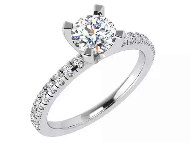 Round Diamond Engagement Ring 4715