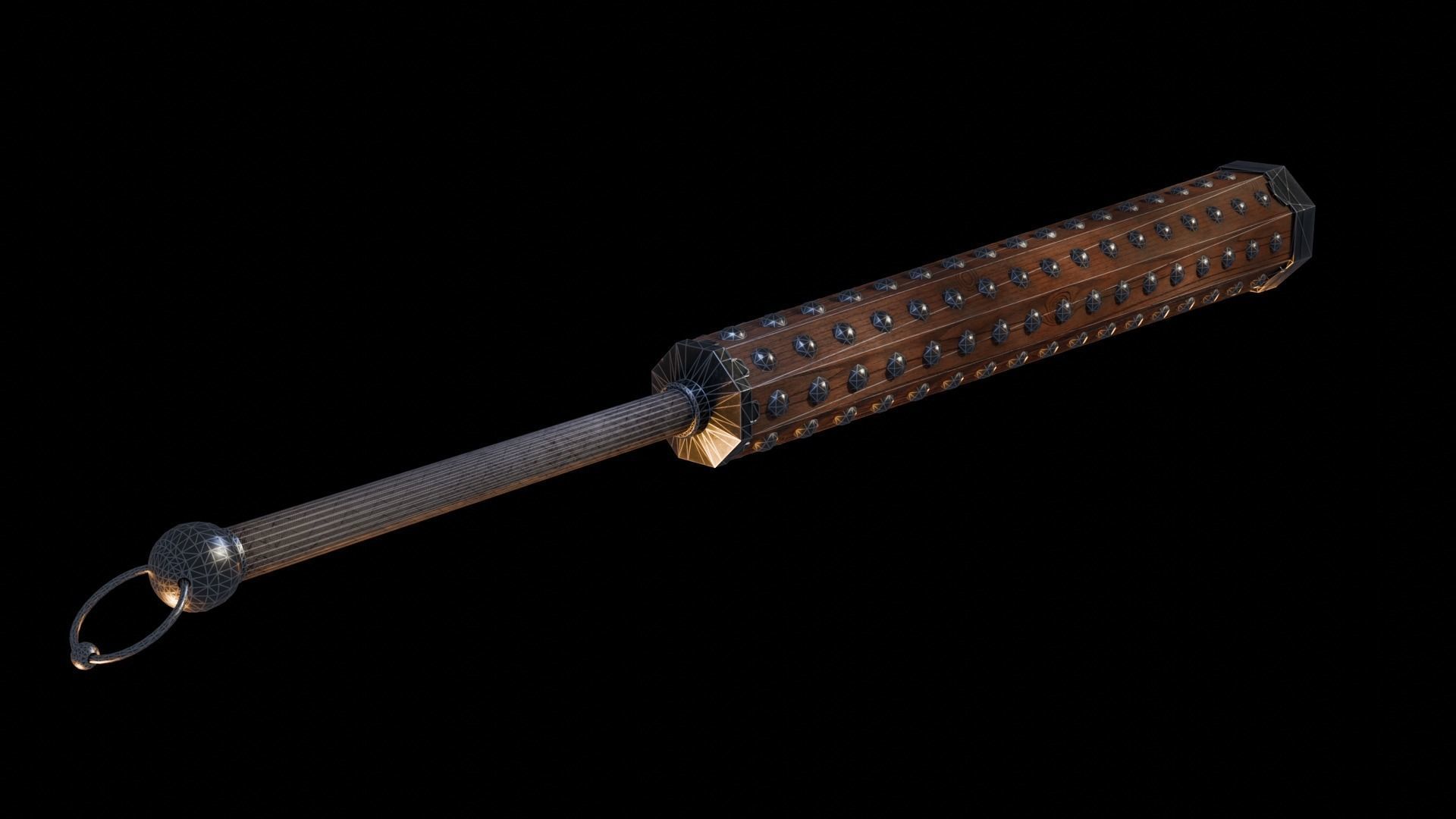 Kanabo  Low-poly 3D model_10