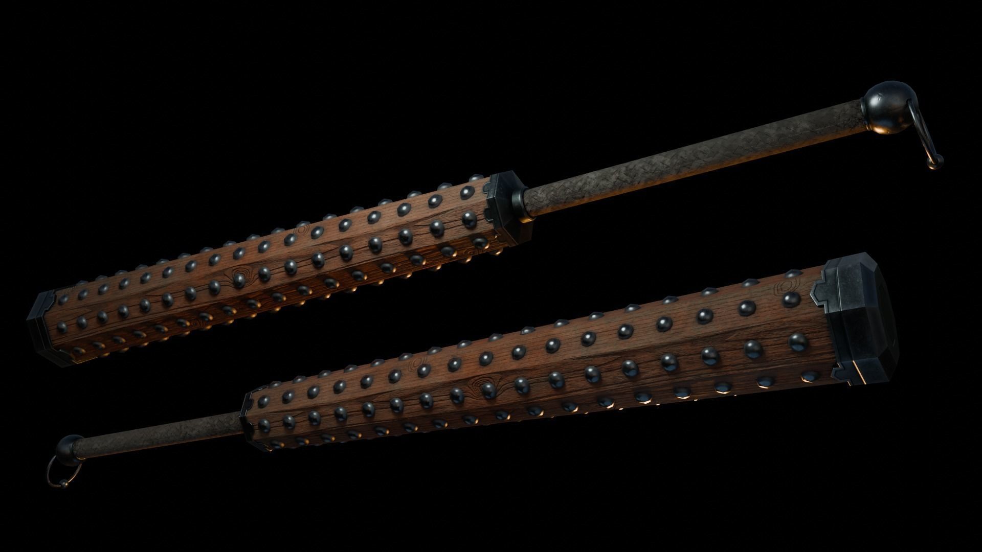 Kanabo  Low-poly 3D model_3
