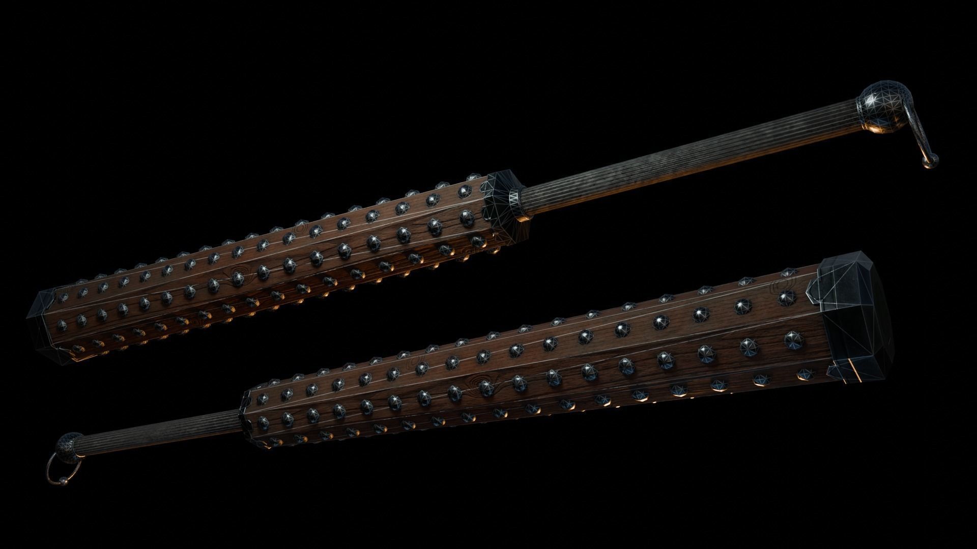 Kanabo  Low-poly 3D model_4