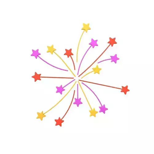 Fireworks Star Style Icon V1 002