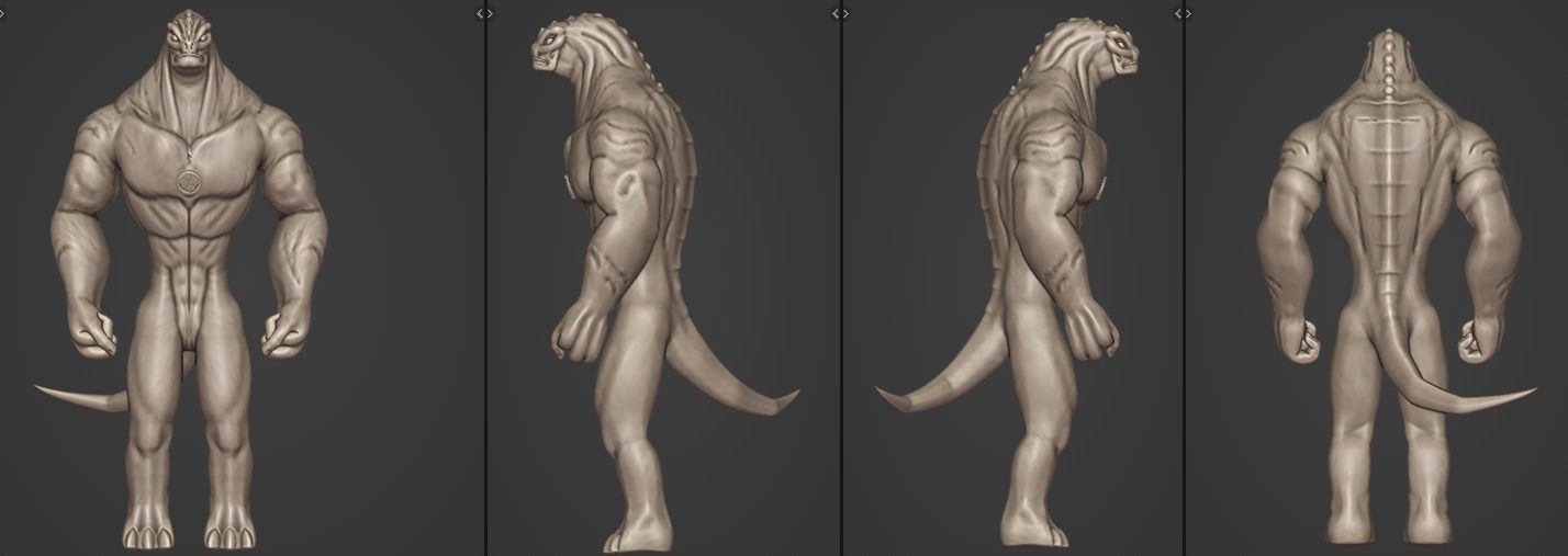 Ben 10 Alien Humungousaur Rigged Download with Free Animations 3D model_11