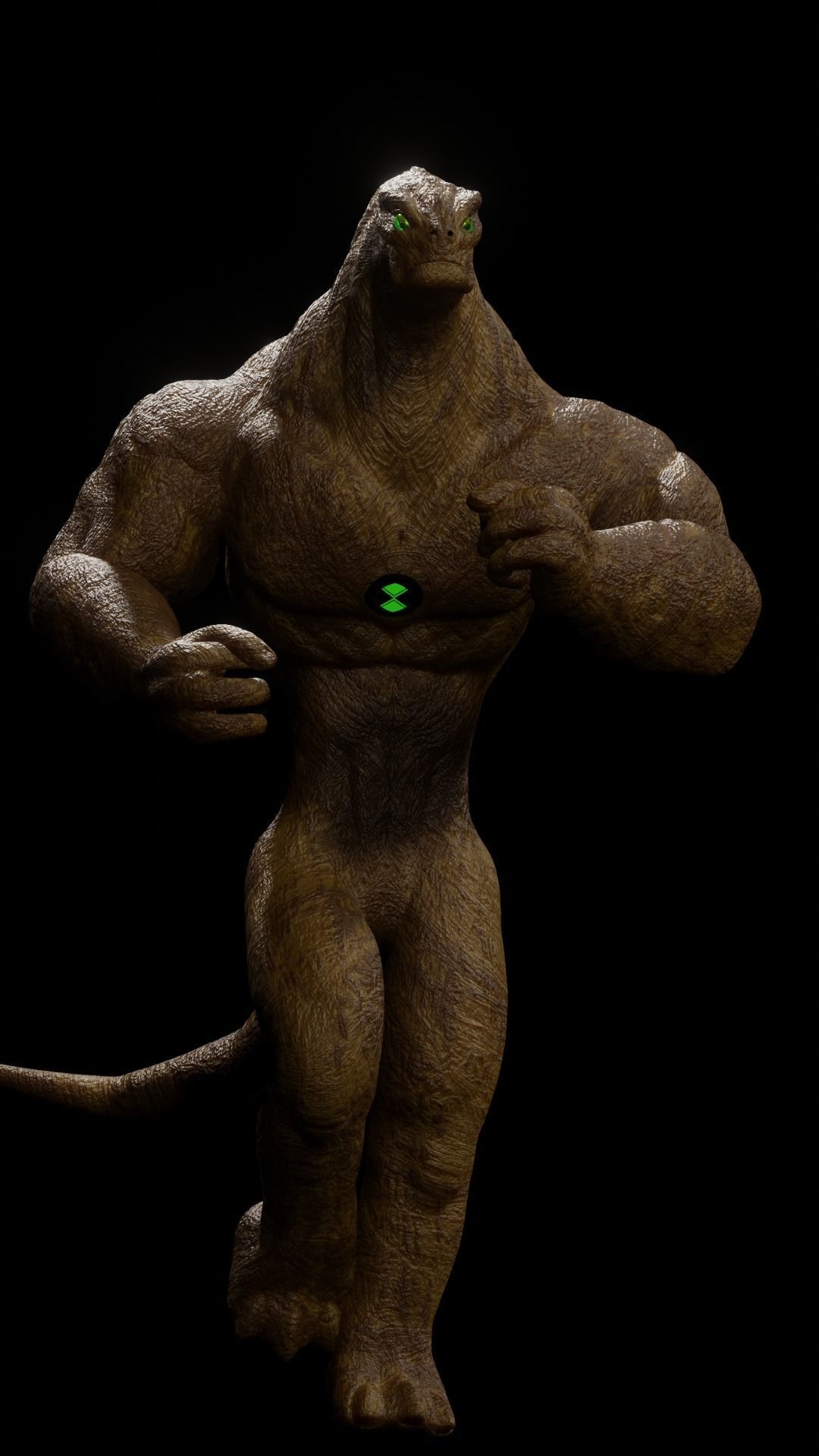 Ben 10 Alien Humungousaur Rigged Download with Free Animations 3D model_5