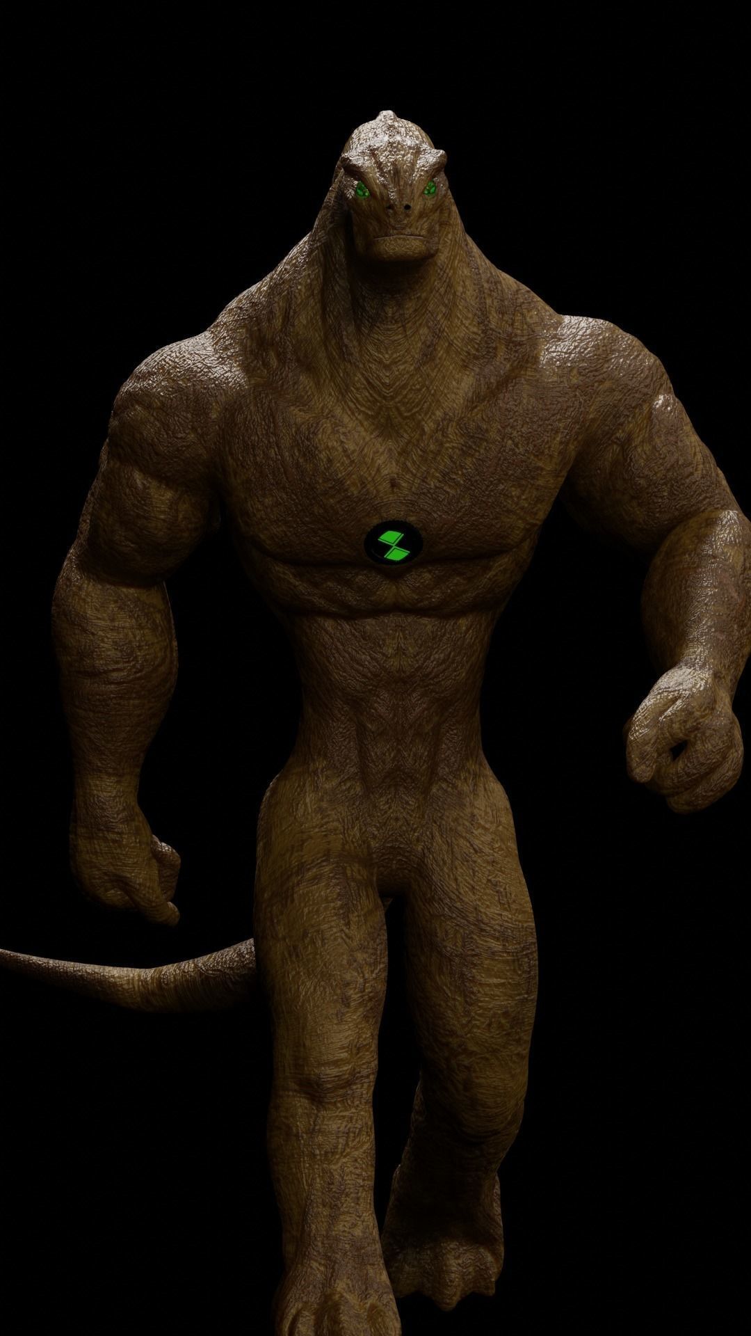 Ben 10 Alien Humungousaur Rigged Download with Free Animations 3D model_2