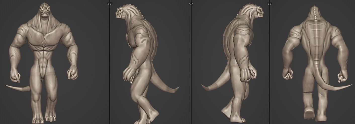 Ben 10 Alien Humungousaur Rigged Download with Free Animations 3D model_12