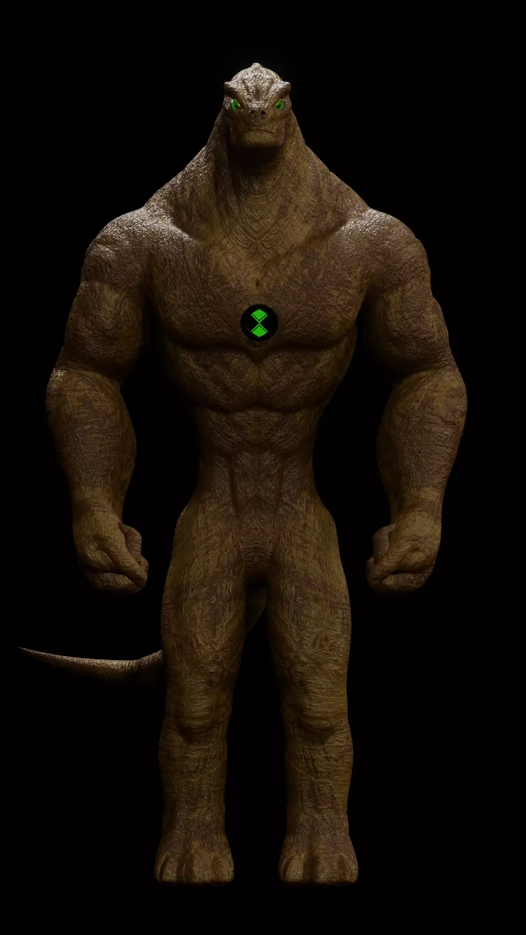 Ben 10 Alien Humungousaur Rigged Download with Free Animations 3D model_0