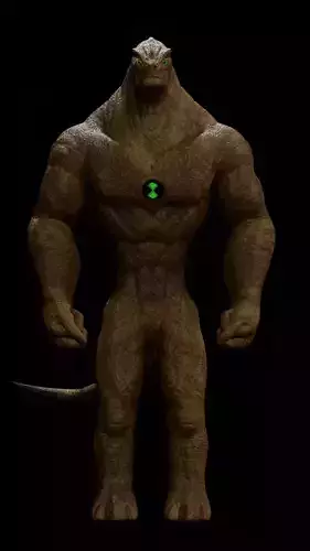 Ben 10 Alien Humungousaur Rigged Download with Free Animations 3D model