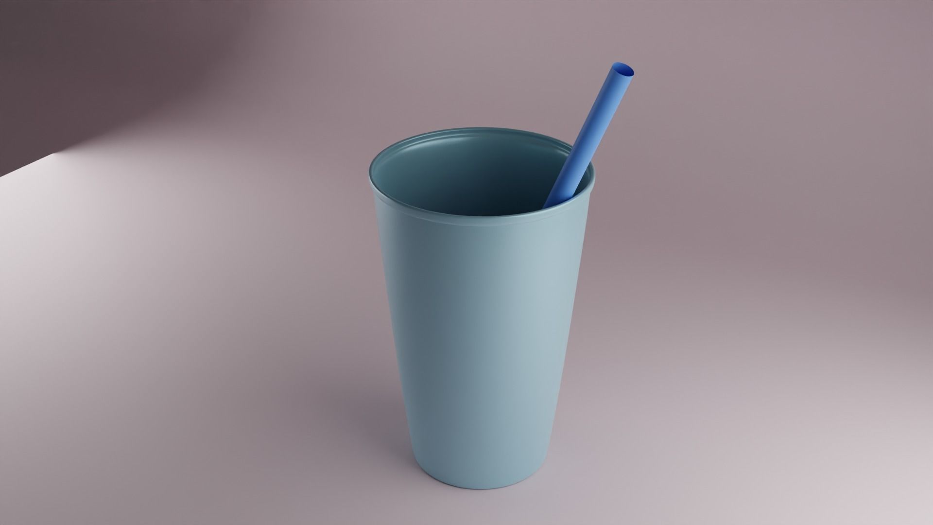 Cup with straw 3D model_2
